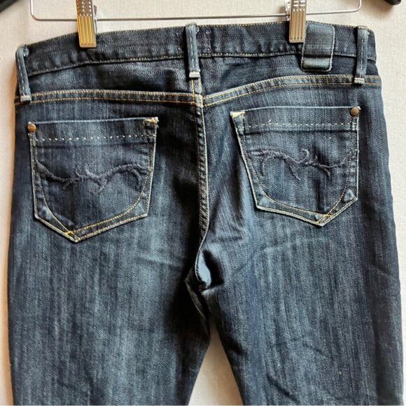 Gold Sign Misfit slim straight low rise denim jean Sz 28 - Picture 5 of 13
